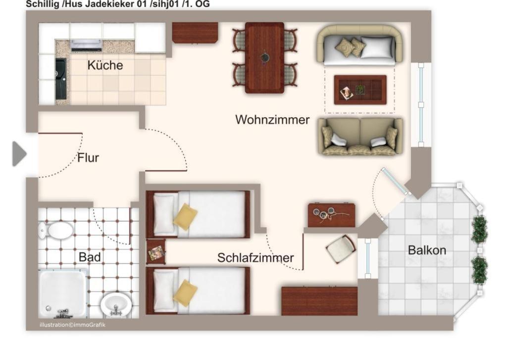 Hus Jadekieker Hus Jadekieker 01 Appartement Schillig Buitenkant foto